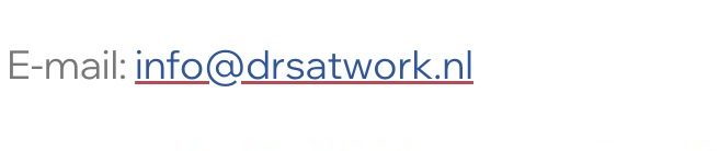 Contact E-mail button to info@drsatwork.nl